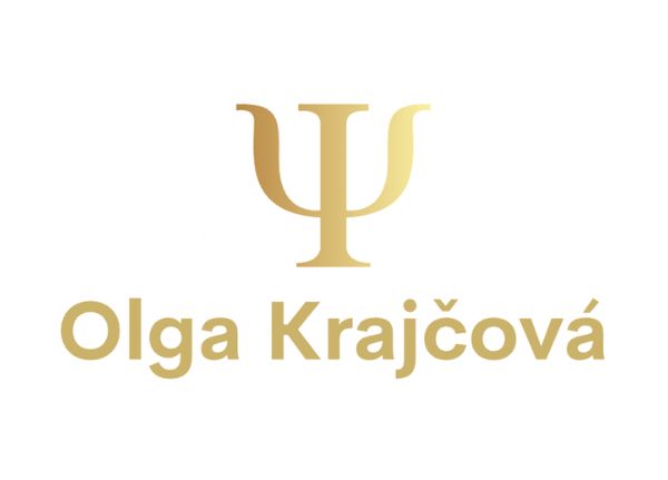 Logo Olga Krajčová bílé